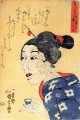 même pensé qu’elle semble vieux, elle est jeune Utagawa Kuniyoshi japonais